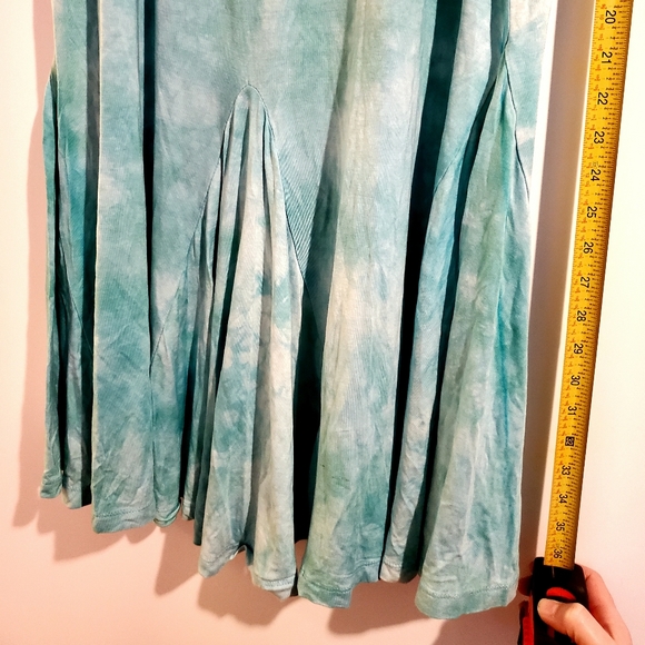 🍭 3 x $25 | INDIRA Tie Dye Turquoise Mermaid skirt Sz M - Picture 2 of 7